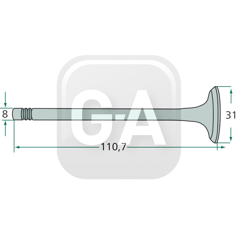 Soupape echappement Massey Ferguson